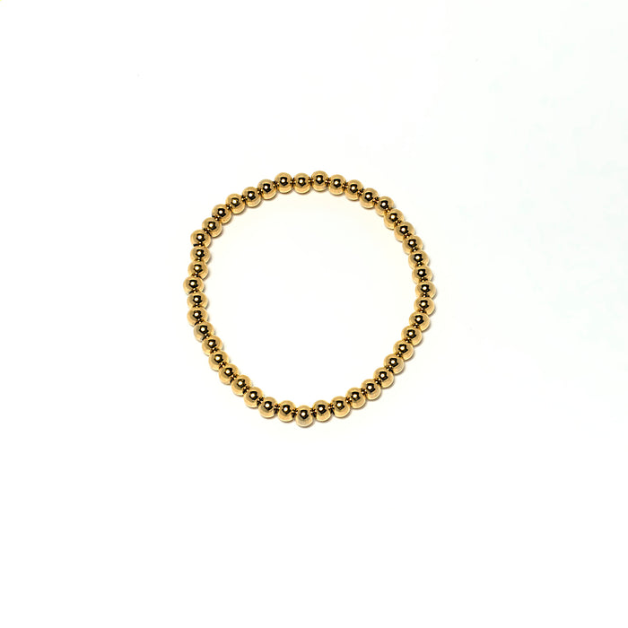 5 mm gold bead bracelet minimalist modern everyday jewelry online near me shop affordable trendy