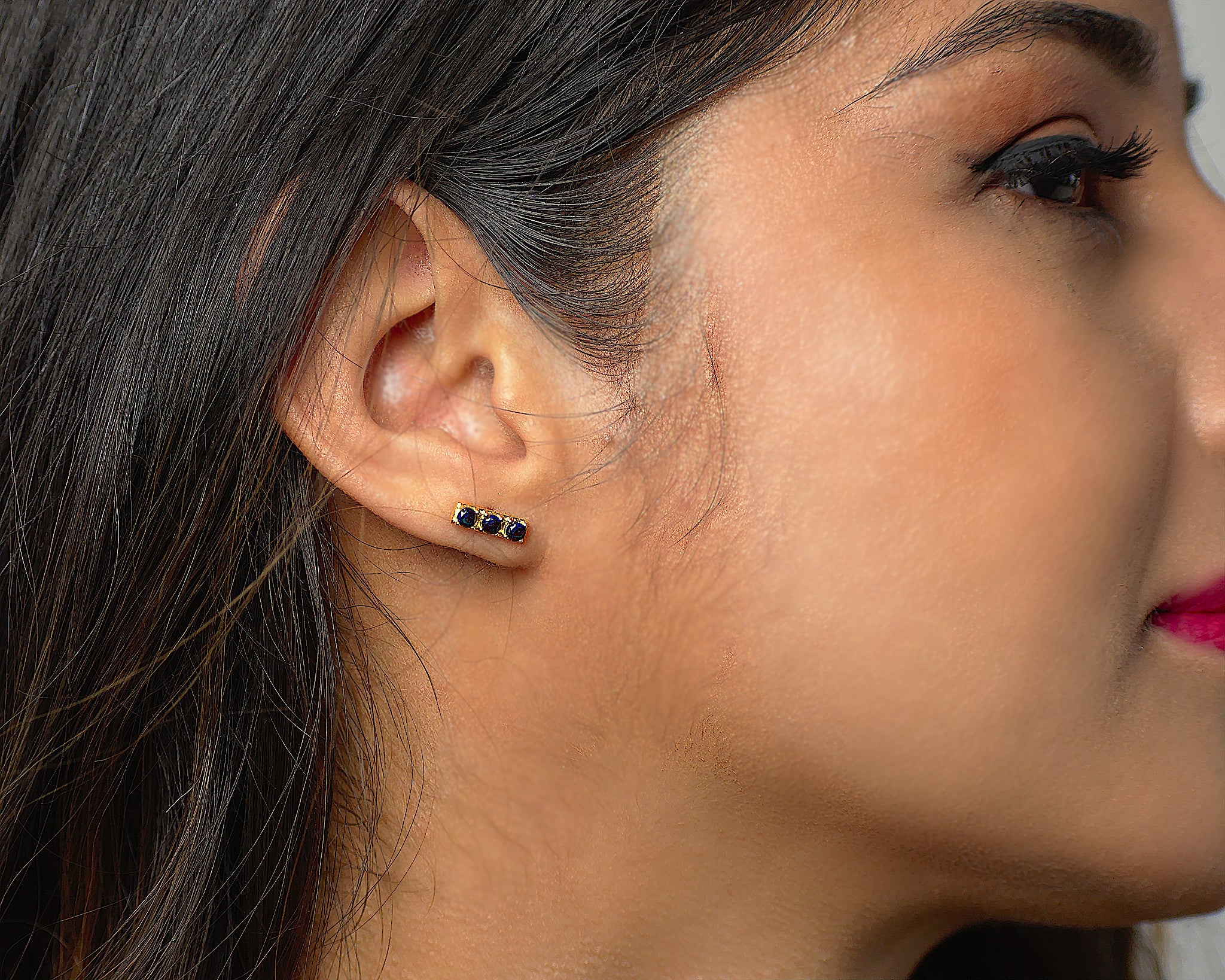 Minimalist bar online earrings