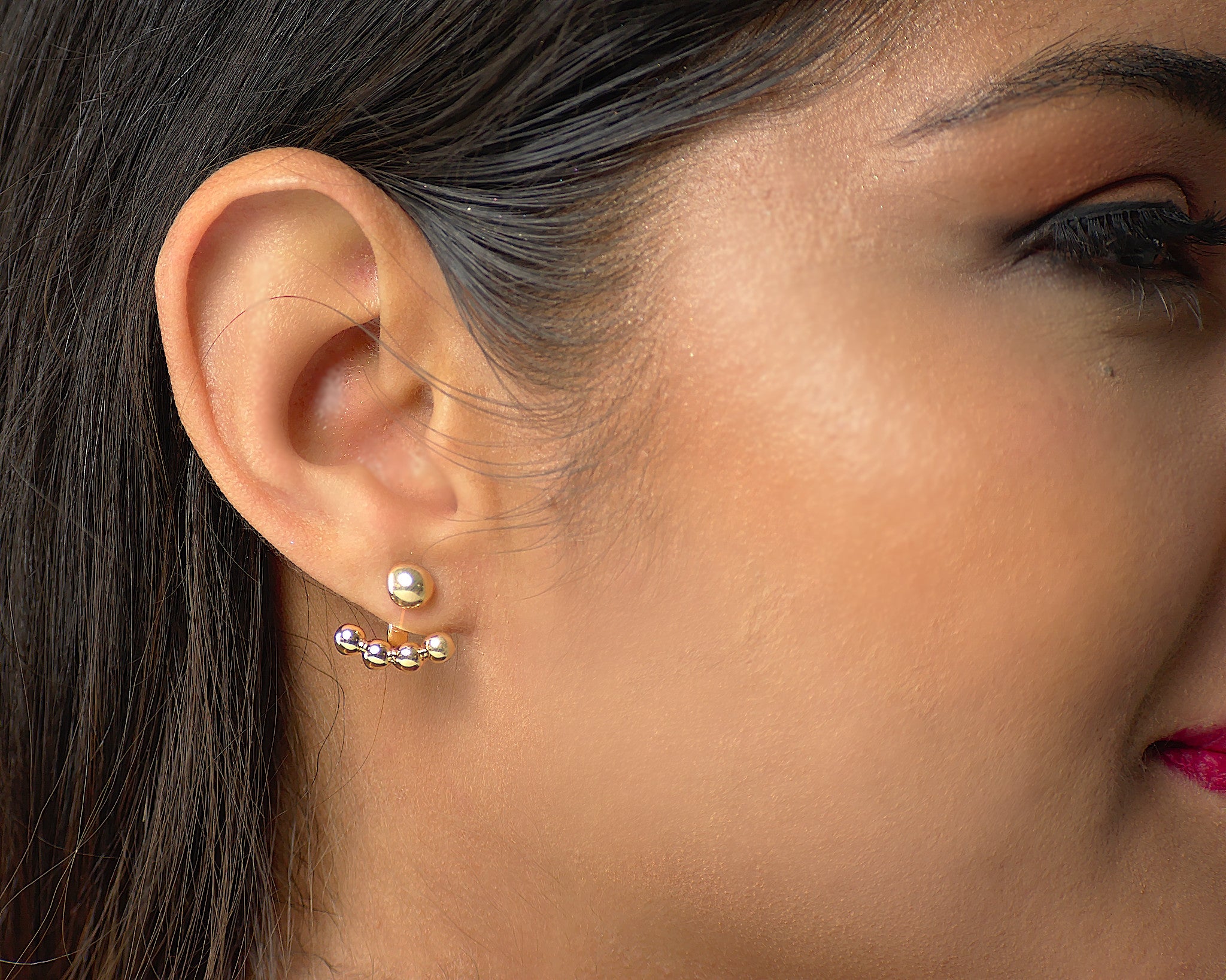 Sparkle Chandelier Ear Jacket Stud Earrings By Scream Pretty |  notonthehighstreet.com